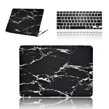 Pentru Apple MacBook Air Pro Retina 11 12 13 15 Inch Laptop Case + Keyboard Acoperă cu Culoare Solidă, Marmură și Cerul Înstelat Serie
