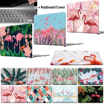 Pentru Apple MacBook Air Pro Retina 11 12 13 15 si Noi Aer 13 - Print Flamingo Hard Shell husa pentru Laptop case+keyboard piele