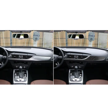 Pentru Audi A6 S6 C7 A7 S7 4G8 2011-2018 Accesorii din Fibra de Carbon Interior Consola centrala de Bord Auto Tăiați Banda de Acoperire Autocolant
