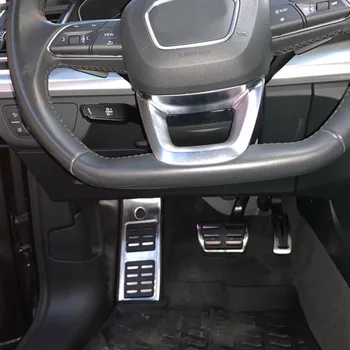 Pentru Audi Q5 FY 2018 2019 Interior Masina LA Automate de Înaltă Calitate din Oțel Inoxidabil, de Combustibil de Frână Suport pentru picioare Pedala de Capac de Acoperire Tampon Tapiterie Kit