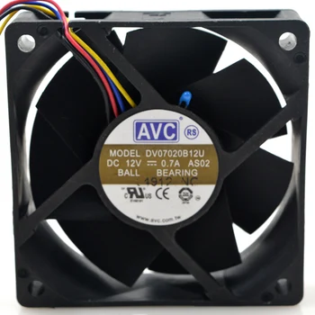 Pentru AVC DV07020B12U 7020 70mm 7cm DC 12V 0.7 UN dual ball bearing fan server invertor ventilatorului de răcire