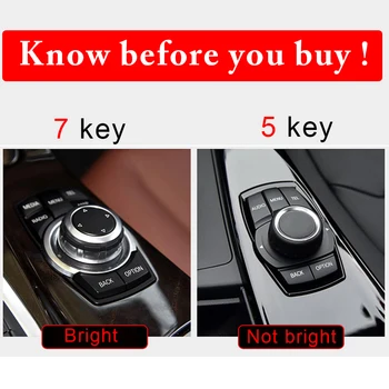 Pentru BMW Vehicul Accesorii Multimedia Butonul Capacului Ornamental Buton Pentru BMW 1 2 3 4 5 Seria X1 X3 X5 X6 GT F30 E90 E92 E60 E61 iDrive