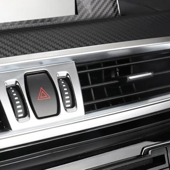 Pentru BMW X1 F48 2016-2018 Accesorii ABS Mat Crom Consola de Aer Condiționat de Aerisire Garnitura pentru BMW X2 F47 2018