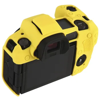 Pentru Canon EOS R Capacul Camerei de Silicon de Protecție Caz Corp de Înaltă Calitate Litchi Texture Pentru Canon EOS R Camera Bag Protector de Acoperire