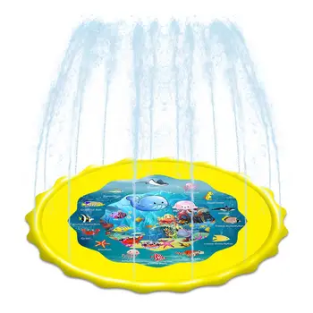 Pentru copii Joc în aer liber Pad Gonflabile Apă Spray Mat Gazon de Vară Joc de Apă Covoraș de Joacă pentru Copii în aer liber Splash Saltea Pentru Copii Piscina