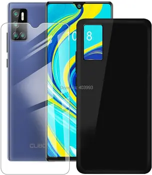 Pentru Cubot X30 C30 Caz Pahar de Lux Moale TPU Caz Telefon Cu sticlă Călită Pentru Cubot X30