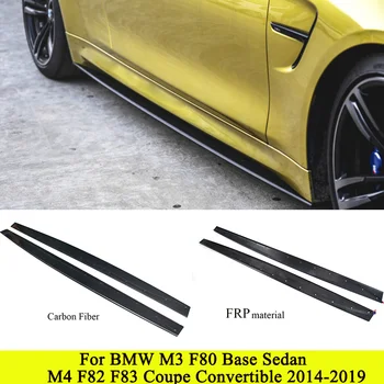 Pentru F80 M3 Fusta Partea Extensiile de Fibra de Carbon/FRP praguri Laterale Șorț de Buze pentru BMW Seria 4 82 F83 M4 Sedan Cuplu-2019