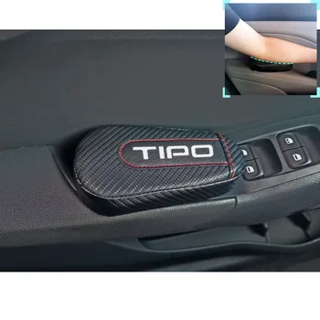 Pentru Fiat Tipo 1 buc Fibra de Carbon, Piele Auto Pernă Picior Genunchi Pad Portiera Brațul Pad Accesorii Auto Vehicul de Protecție