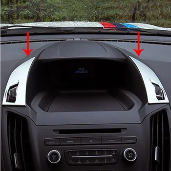Pentru Ford KUGA SCAPE 2017 Chrome ABS Mat Interior tablou de Bord Aer Condiționat de Ventilație de Evacuare a Acoperi Ornamente Autocolant Piese Auto 2 buc