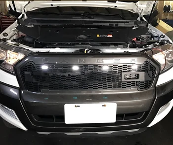 Pentru Ford Ranger T7 Wildtrak-2018 PX2 MK2 XL XL+ XLS, XLT Limited Modificat Mesh Grill Grila Cu Litere Lampa de Grila
