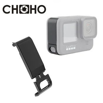 Pentru GoPro 9 Reîncărcabilă Capacul Lateral Din Aliaj De Aluminiu Caz De Înlocuire Capac Baterie Capac Ușă Pentru Go Pro Hero9 Negru Accesorii
