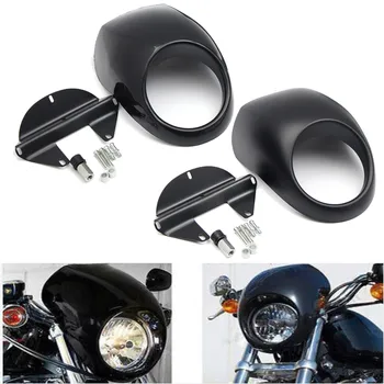 Pentru Harley Sportster, Dyna FX XL 883 1200 Accesorii auto Motociclete Cap de lumină Masca Faruri Carenaj Față, Glugă Furculiță Muntele