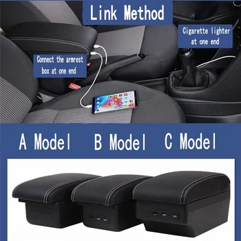 Pentru Honda BR-V BRV Cotiera cutie accesorii Auto Interior cutie de depozitare Originale cotiera exigibilă usb