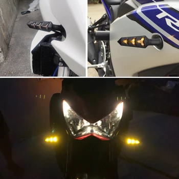 Pentru Honda CR F150 125 250 R SL230 CRF 450R 250X Motocicleta Semnale de Lampa cu Lumina de Semnalizare Secvențială Apa care Curge Lumina LED-uri