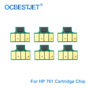 Pentru HP 761 Cartuș de Cerneală Chip Nou Upgrade Chip Compatibil Pentru HP DesignJet T7100 T7200 Printer CM991A CM992A (MBK C M Y GY DGY)