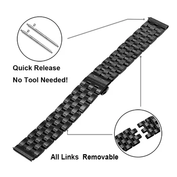 Pentru Huami Amazfit GTR 47mm Watchband Metal Curea de mână Brățară din Oțel Inoxidabil Pentru Amazfit GTR 42mm Înlocuire Sport Bratara
