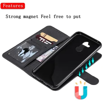 Pentru Huawei Mate 20 Lite Caz 2 in 1 Detasabil din Piele Flip Folio Slot pentru Card Magnetic Portofel Caz Acoperire pentru Huawei Mate 20 Lite