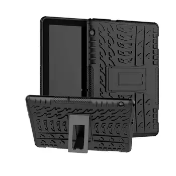 Pentru Huawei MediaPad T5 10 Caz Greu PC-ul și Moale TPU Dual Layer Capacul din Spate rezistenta la Socuri Rezistenta la Impact Armor Defender Caz