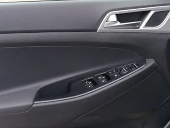 Pentru Hyundai Tucson 2019 2020 Fibra De Carbon Interiorul Schimbătorului De Cana De Apa Capac Garnitura Geamului Acopere Garnitura Pentru Seat-Căldură Buton
