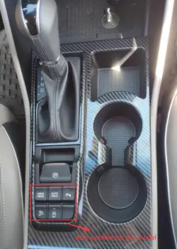 Pentru Hyundai Tucson 2019 2020 Fibra De Carbon Interiorul Schimbătorului De Cana De Apa Capac Garnitura Geamului Acopere Garnitura Pentru Seat-Căldură Buton