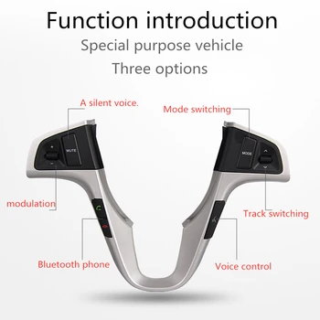 Pentru Hyundai VERNA SOLARIS Volan multifuncțional Butoanele de Volum Audio Muzica Comutator de Control Iluminare din spate Albastru Cu Bluetooth