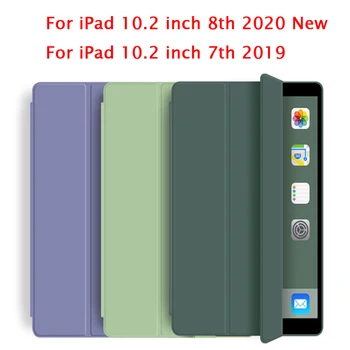 Pentru iPad 10.2 inch 8-2020 model A2270 Tableta Caz pentru iPad 10.2 inch 7 2019 Coajă de Protecție Trezi Auto Acoperi A2198 A2200