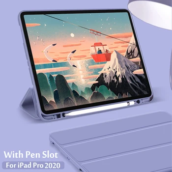 Pentru iPad Pro 11 a 2-a Generație 2020 Cu Creion Caz Pentru iPad Pro 12.9 4 Gen Sigure Magnetic Smart Acoperi Caz