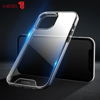Pentru iPhone 12 Mini Telefon Mobil Caz Crystal Clear Anti-toamna Geam Spate Panou Acoperire Pentru iPhone12 Pro Max 6.7 12 Pro X-nivelul Caz
