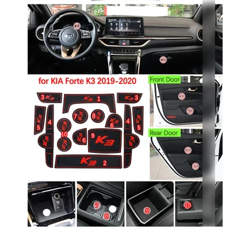 Pentru KIA Forte BD Cerato K3 Vivaro 2019 2020 Cauciuc Anti-alunecare Mat Usa Groove Cupa pad Poarta slot Coaster Interior Accesorii Auto