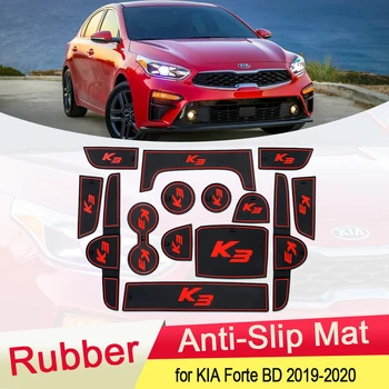 Pentru KIA Forte BD Cerato K3 Vivaro 2019 2020 Cauciuc Anti-alunecare Mat Usa Groove Cupa pad Poarta slot Coaster Interior Accesorii Auto