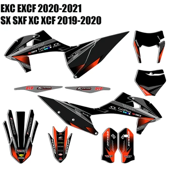 Pentru KTM EXC EXCF 2020 2021 SX SXF XC XCF 2019 2020 125 250 350 450 Decal de Curse Motocross Carenaj Autocolant 3M Grafică Kit DECO