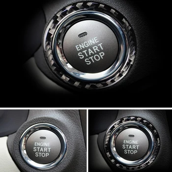 Pentru Lexus IS250 250C IS350 350C 2006-2013 Butonul de Oprire Pornire Autocolant Ornamente din Fibra de Carbon Mașină Inel Capac Stil de Decorare 2021