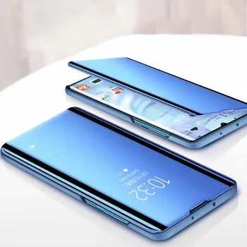 Pentru LG Catifea 5G Caz de Lux Smart Mirror Piele Flip Cover Pentru LG Catifea 5G LM-G900 Caz Pentru LG Caz de Catifea Înveliș rezistent la Șocuri