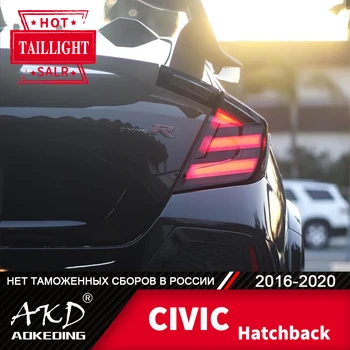 Pentru Masina honda Civic Coada de Lampa 2016-2020 Hatchback Ceață cu LED-uri Lumini de Zi de Funcționare Lumina DRL Tuning Accesorii Auto MUGEN stopuri
