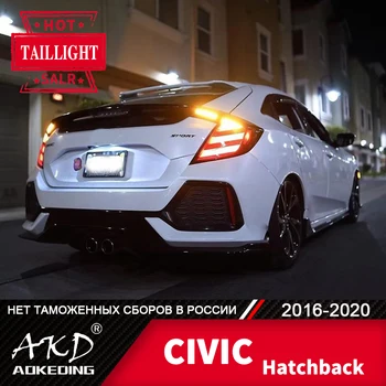 Pentru Masina honda Civic Coada de Lampa 2016-2020 Hatchback Ceață cu LED-uri Lumini de Zi de Funcționare Lumina DRL Tuning Accesorii Auto MUGEN stopuri