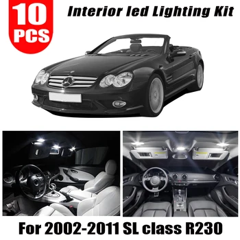 Pentru Mercedes 2002-2011 Pentru Mercedes-Benz SL-class R230 SL350 SL600 sl55-ul AMG LED portbagaj Bec usa de Interior Lumini picioare Kit
