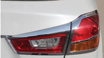 Pentru Mitsubishi ASX 2013 Spate coada spate lampă Lumină detector cadru stick styling ABS Cromat capac ornamental accesorii 4buc