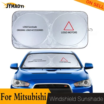 Pentru Mitsubishi auto parasolar capac logo emblema umbrelă de soare coche auto parbriz parasolar geam soare protector de protecție orb bloc