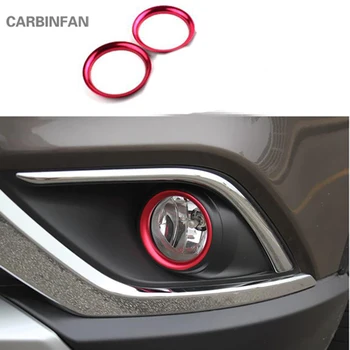 Pentru Mitsubishi Outlander 2016-2019 Chrome lămpii de ceață Față decor inel acoperă tăiați Bara de protecție Protector Car Styling C1112