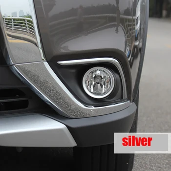 Pentru Mitsubishi Outlander 2016-2019 Chrome lămpii de ceață Față decor inel acoperă tăiați Bara de protecție Protector Car Styling C1112