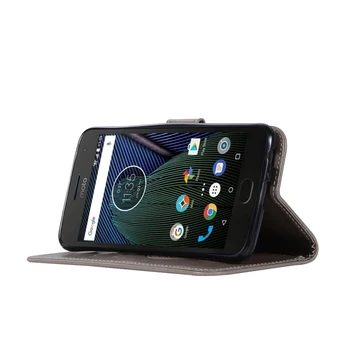 Pentru Motorola Moto G5 Flip Portofel Caz MotoG5 G 5 Slot pentru Card de Telefon Sac XT1670 XT1671 XT1672 XT1675 XT1676 XT1677 din Piele Acoperi
