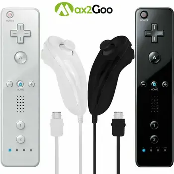 Pentru Nintend Wii 2 in 1 de la Distanță Controler Gamepad Bluetooth Wireless Remote Controle Pentru SINCRONIZARE Joystick-ul Stanga+Nunchuck Joypad
