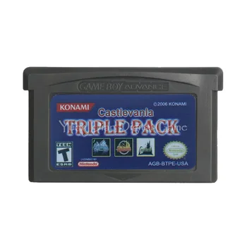 Pentru Nintendo GBA Video Cartuș Joc Consola Card Seria Castlevania Triple Pack, Versiunea SUA