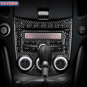 Pentru nissan 370z z34 accesorii nismo Fibra de Carbon Gear CD Aer Panoul Portierei Interne Autocolante Decorative LHD RHD CarStyling