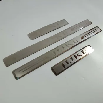 Pentru Nissan JUKE 2010-2018 Auto Exterior din Oțel Inoxidabil Pragului de Ușă Scuff Placa de Paza Pedala de bun venit Autocolante Styling Accesorii