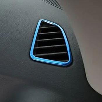 Pentru Nissan Navara NP300 2017-2019 din oțel Inoxidabil albastru Masina de față balsam de Evacuare a aerului decorare Acoperire Autocolant Dotari 2 buc