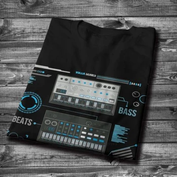 Pentru Om Korg Volca Keys Serie de Bază de Muzică Albastru T shirt de Imprimare de Calitate Rock and Roll Guler Rotund Plus Dimensiune Tricou