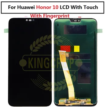 Pentru Onoarea 10 Display cu rama Pentru Huawei Honor 10 LCD Ecran Display Touch Panel Cu Amprente de Asamblare de Piese de schimb