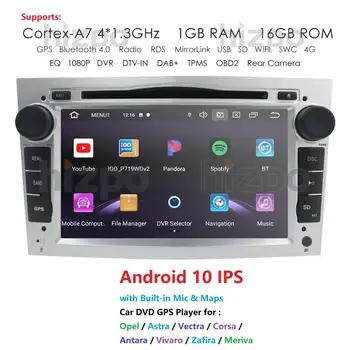 Pentru Opel Android Auto Multimedia Player 2 Din Android 10 Opel DVD GPS Pentru Astra, Meriva Vectra Zafira Antara Vauxhall Corsa