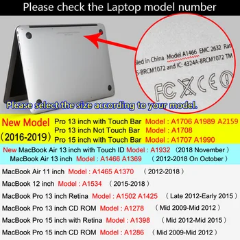 Pentru Palm Garda Touch Pad Acoperire Autocolant Folie de protecție Pentru MacBook Air Pro 11 12 13 15 16 Atingeți bara 2019 A2141 A1706 A1990 A1932